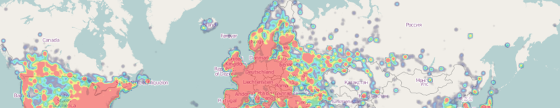 OpenCellID heatmap